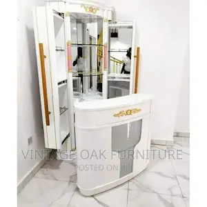 Adjustable Wine Bar Cabinet With Counter