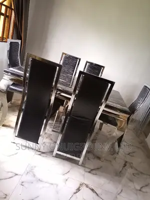Luxury Marble Dining Set With 6 Chairs