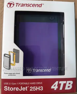 Transcend Usb 3.1 External Hard Drive-4tb