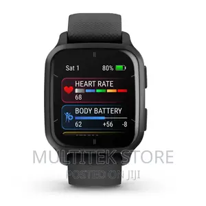 Venu Sq 2 – Music Edition Slate Aluminium Bezel With Black C