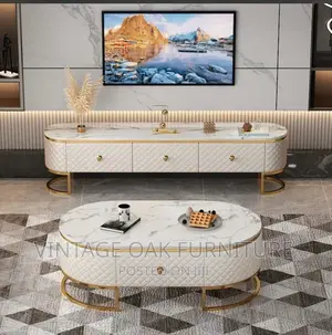 Exclusive Luxury Marbel Centre Table With Its TV Stand
