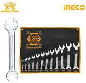 Double Open End FLAT Spanner Set (6-32 Mm) INGCO HKSPA2142
