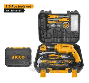 Ingco Impact Drill With 115 PCS Tools Set Accessories