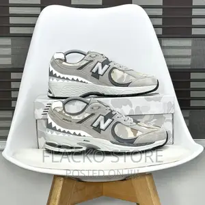 Original Bape X New Balance 2002r Camo Grey Sneakers