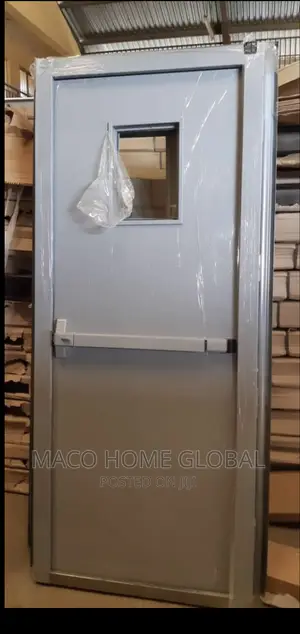 3ft by 7ft Fire Exit Door With Window Glass