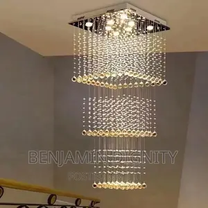 Crystaline Chandelier Flush Lightning