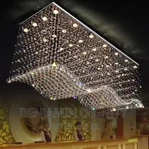 Crystaline Chandelier Flush Lightning