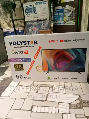 Polystar Double Glass 50" Smart Television