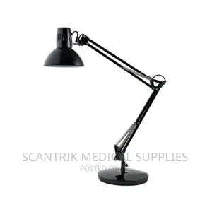 Arm Clamp Mount Desk Lamp Black Table Light