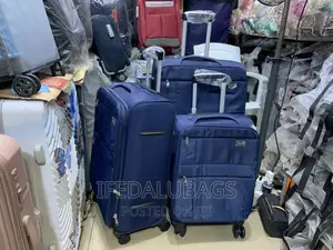 Set of Quality Blue Travel Luggage