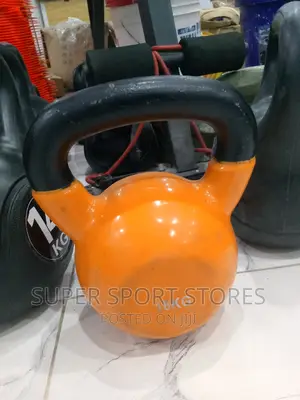 Orange Colour 18kg Kettlebell