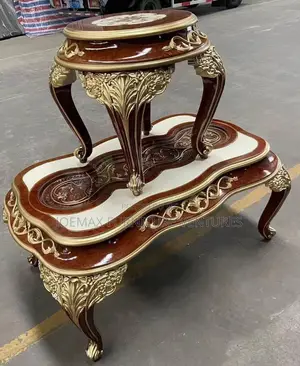 Turkish Center Table With Two Side Stools.