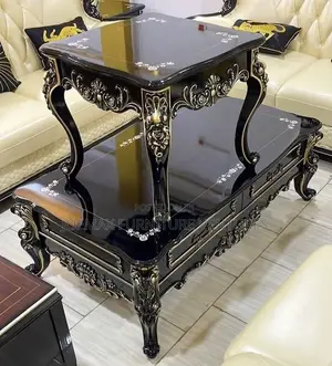Royal Center Table With Two Side Stools.