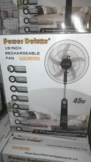 18inches Power Deluxe Ac/Dc Rechargeable Standing Fan