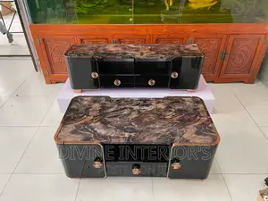 Luxury Tv Console and Center Table Set