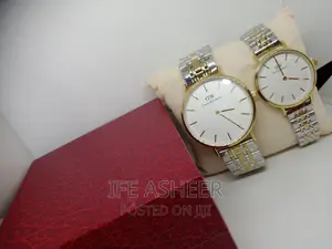 Couples DW Designer 2tone Wristwatch - Gold Silver