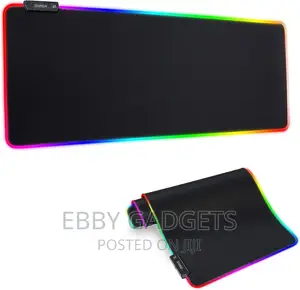 RGB Gaming Mouse Pad, Soft Glowing 14 LED Modes Keyboard Pad