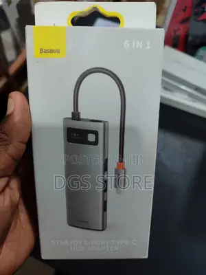 Baseus 6in1 Metal Gleam Series Muitifunctionaltypec Docking