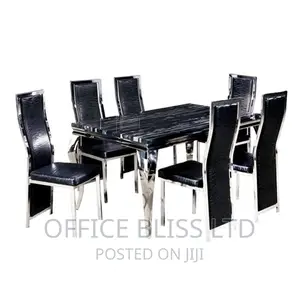 New Modern Marble Dinning Table + 6 Chairs