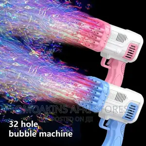 Children's 32 Hole Bubble Machine Bubble Gun Tiwa