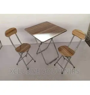 Foldable Table and Chair Set (2 Chairs and 1table)