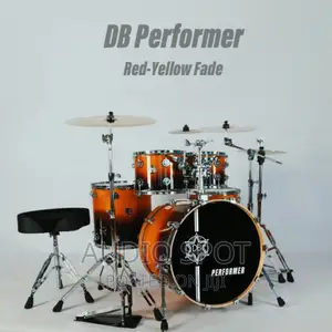 Original D-B Performer Professional 5pcs Acoustic Drum Set