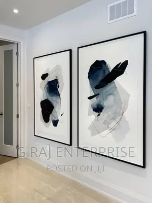 2sets of Artwork With Canvas and Black Frame Pay on Delivery
