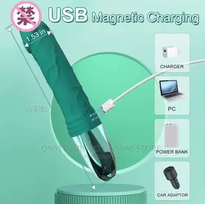 Digital Rechargeable Dildo Shows Battery and Vibration Level