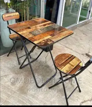 Foldable Table and Two Chairs