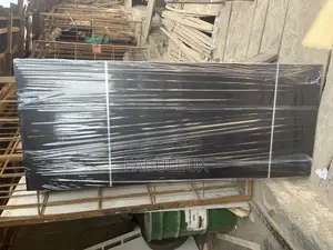 Chromed Dark Wenge Colored HDF Door With Frame and Architrav