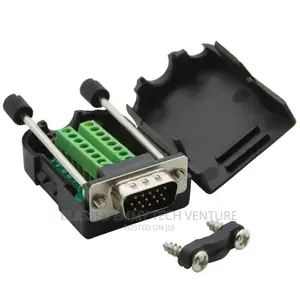 DB9 RS232 Connector Breakout Board With Enclosure - Male