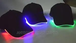 LED Light Glow Club Party Sports Athletic Black Fabric
