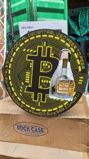 Bitcoin Shape Night Club Bar Lounge Champagne Carrier