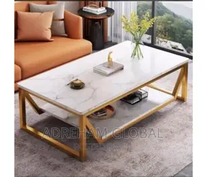 Nordic Double Layer Living Room Center Table (120cm)