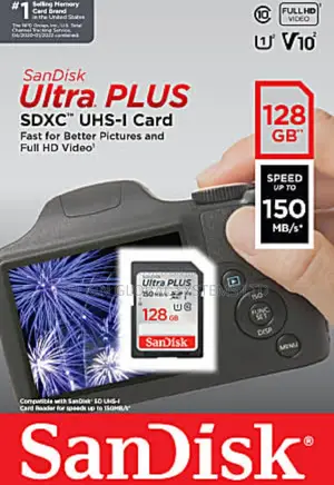 Sandisk 128gb SDXC Camera Memory Card