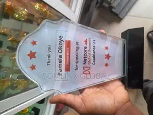 Crystal Glass Award Plaque S336