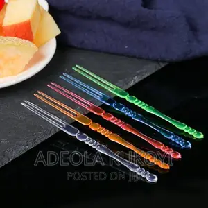 20 Packs of Disposable Plastic Fruit Fork