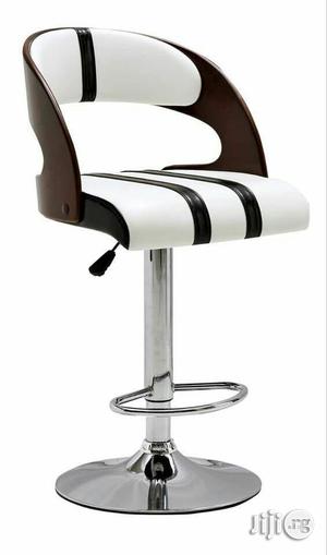A Beautiful Leather/Wood Bar Stool