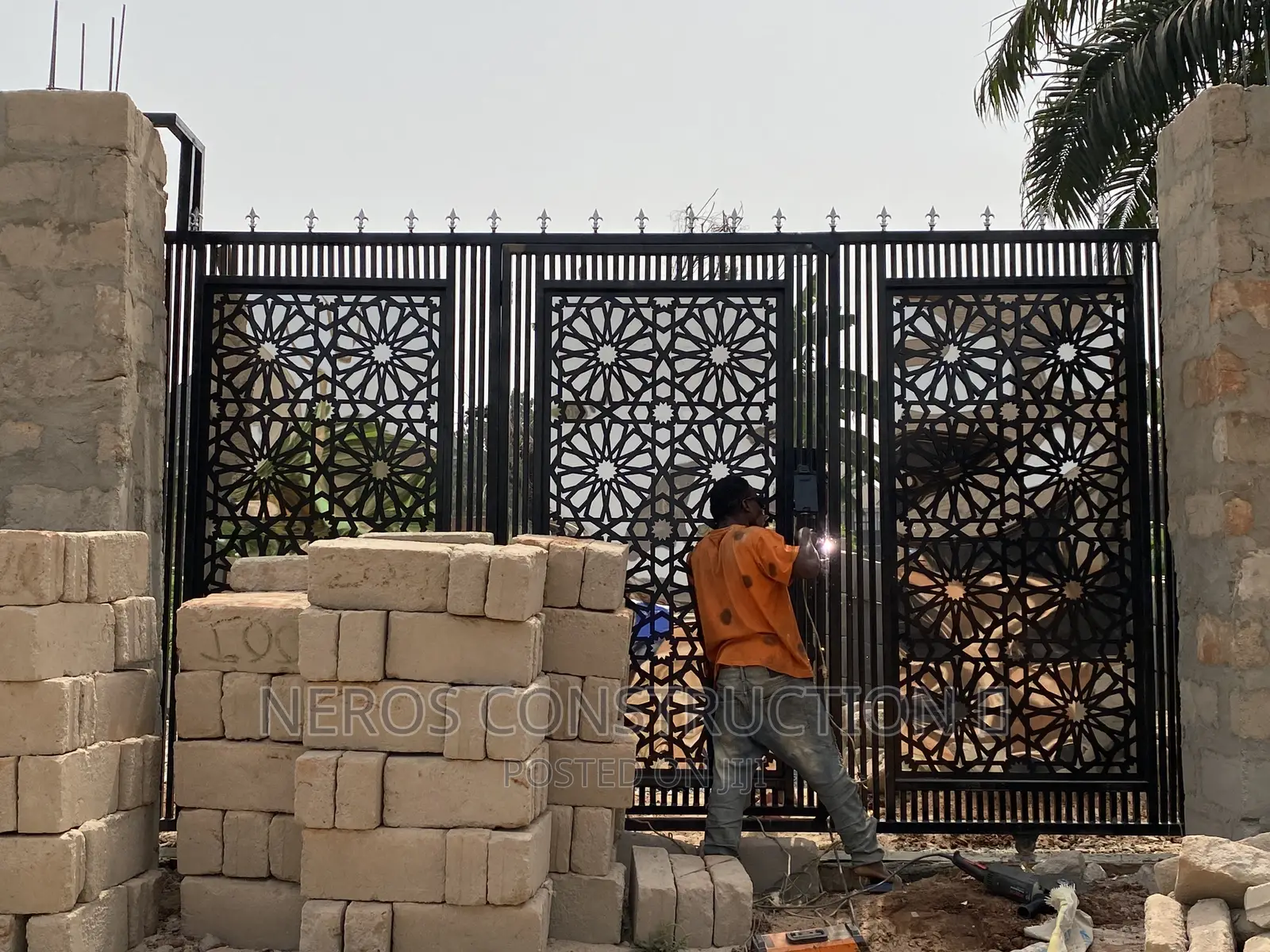 14 Ft Laser Cut Rolling Gate