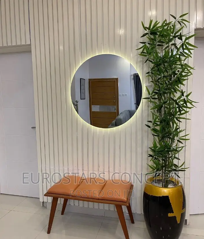 Wall Mounted Frameless Round LED Mirrors
