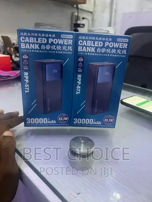 30,000mah Cabled Power Bank