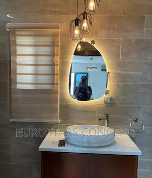 Shapeless Mirror With 3 Colours LED Lights