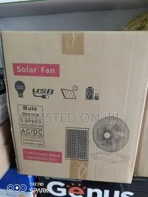 Solar AC/ DC Rechargeable Wall Mounting Fan