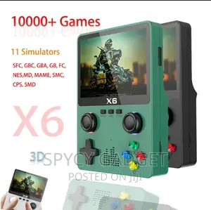 X6 Retro Handheld Game Console With Dual 3D Joystick