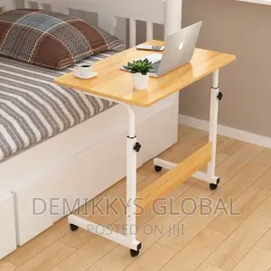 Laptop Table Adjustable With Wheels