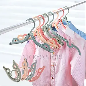 Travel Hangers, 12pcs Folding Plastic Clothes Hanger
