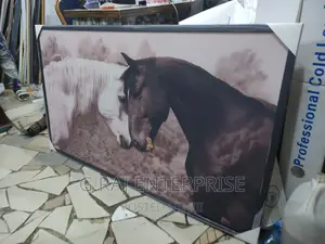 Horse Canvas Art With Frame Pay on Delivery