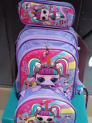 Set of 3 in 1 LOL Kid's Children's Girls School Bag