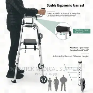 Upright Walker Stand Up Folding Rollator