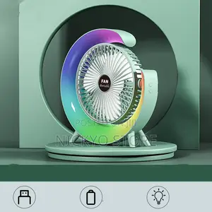 Portable Rechargeable Fan Air Cooler With Lights